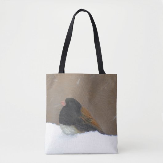Donkere Junco-schilderijen - originele vogelkunst Tote Bag (Voorkant)