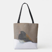 Donkere Junco-schilderijen - originele vogelkunst Tote Bag (Achterkant)