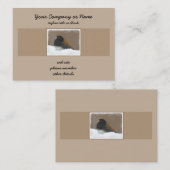 Donkere Junco-schilderijen - originele vogelkunst Visitekaartje (Voorkant / Achterkant)