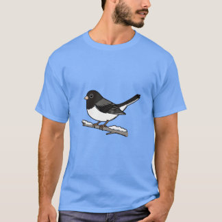 Donkere Junco Sneeuwvogel T-shirt