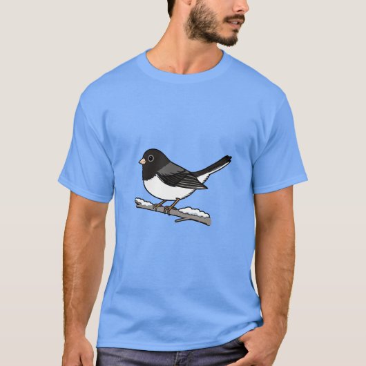 Donkere Junco Sneeuwvogel T-shirt (Voorkant)