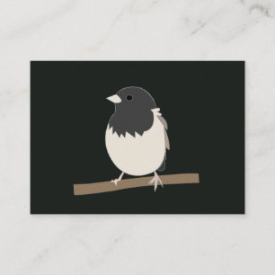 Donkere Junco-vogelkunst Visitekaartje