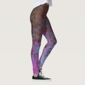 Donkere juweelkleurige alcoholinkt Abstract Leggings (Rechts)