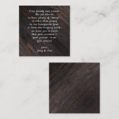 Donkere Kaarten voor aangepaste houtwaren in bulk (Voorkant / Achterkant)