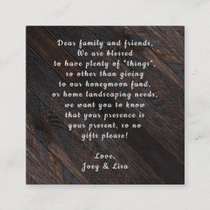 Donkere Kaarten voor aangepaste houtwaren in bulk