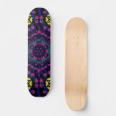 Donkere kaleidoscoop ontwerp: aangepast skateboard (Voorkant)