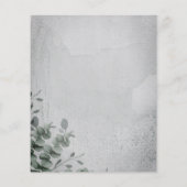 Donkere kalligrafie Eucalyptus budget speciale dag Flyer (Achterkant)