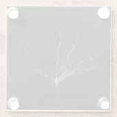 Donkere kant 1 coastercnm glazen onderzetter (Achterkant)