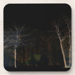 Donkere kant 4 coastercna bier onderzetter