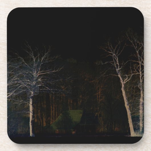 Donkere kant 4 coastercnm bier onderzetter (Voorkant)