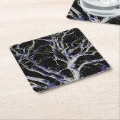 Donkere kant 5 coastercnm kartonnen onderzetters (Schuin)