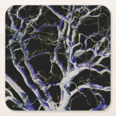 Donkere kant 5 coastercnm kartonnen onderzetters (Voorkant)