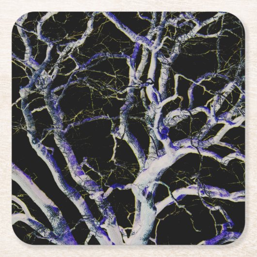 Donkere kant 5 coastercnm kartonnen onderzetters (Voorkant)