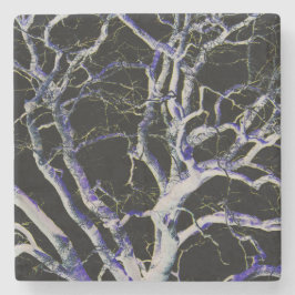 Donkere kant 5 coastercnm stenen onderzetter