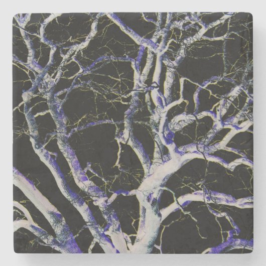 Donkere kant 5 coastercnm stenen onderzetter (Voorkant)