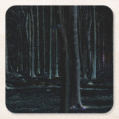 Donkere kant 6 coastercnm kartonnen onderzetters (Voorkant)