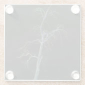 Donkere kant 8 coastercnm glazen onderzetter (Achterkant)