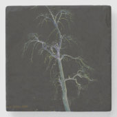 Donkere kant 8 coastercnm stenen onderzetter (Voorkant)