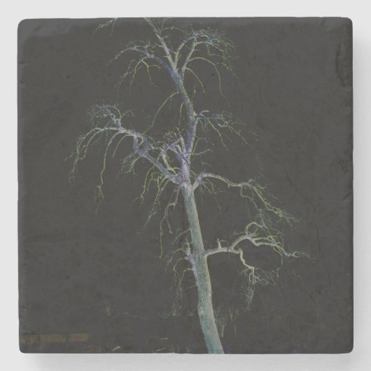 Donkere kant 8 coastercnm stenen onderzetter (Voorkant)