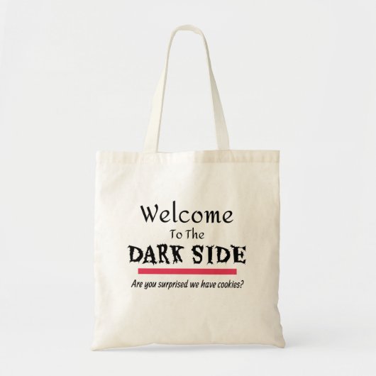 Donkere kant Funny Novelty Tote Bag (Voorkant)