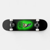 Donkere kant Schedel Kraai Skateboard Ontwerp (Horizontaal)