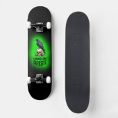 Donkere kant Schedel Kraai Skateboard Ontwerp (Voorkant)