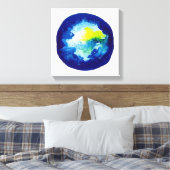 Donkere kant van de maan canvas afdruk (Insitu (Slaapkamer))