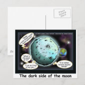 Donkere kant van de Maan Funny Cartoon Gifts Briefkaart (Voorkant / Achterkant)