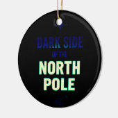 Donkere kant van de Noordpool | Grappig Goth Kerst Keramisch Ornament (Links)