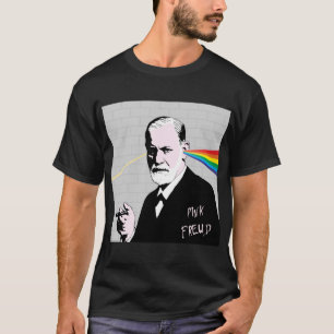 Donkere kant van Freud De Muur T-shirt