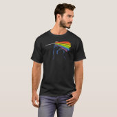Donkere kant van het regenboogschede koekje t-shirt (Voorkant volledig)