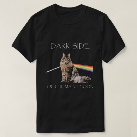 Donkere kant van Maine Coon T-shirt (Design voorkant)
