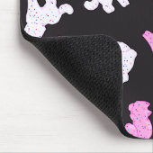 Donkere Kat Cookies Mousepad Muismat (Hoek)