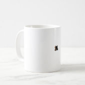 Donkere Kat Koffie Met Schedel Mok Oversized T-Shi (Voorkant links)