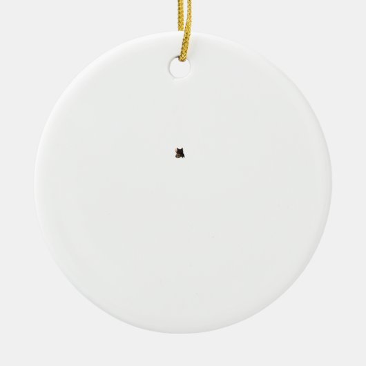 Donkere Kat Koffie Met Schedel Mok Oversized T-Shi Keramisch Ornament (Voorkant)