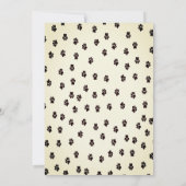 Donkere kat verjaardagsfeestje uitnodiging (Achterkant)