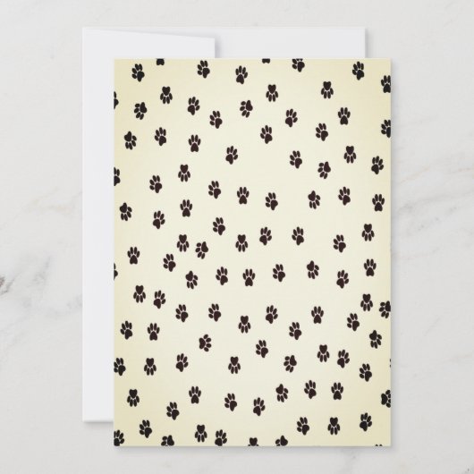 Donkere kat verjaardagsfeestje uitnodiging (Achterkant)