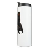 Donkere kattenkoffie met schedel Mok oversized T-s (Geroteerd rechts)