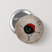 Donkere kerkbok ronde button 5,7 cm (Voorkant /achterkant)