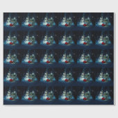 Donkere kerkerst cadeaupapier (Vlak)