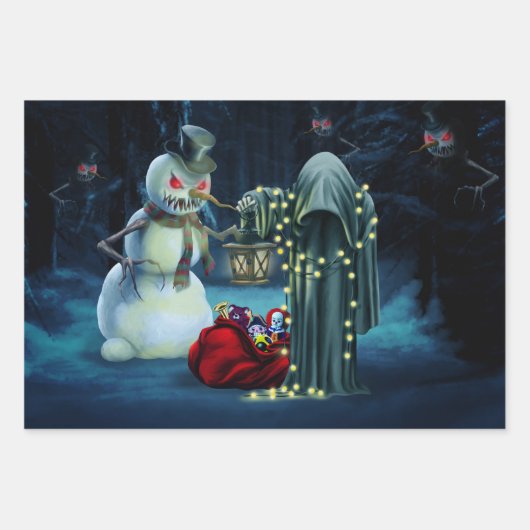 Donkere kerkerst inpakpapier vel (Voorkant 2)