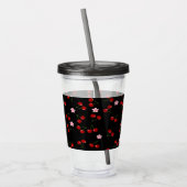 Donkere kersen acryl drinkbeker (Links)