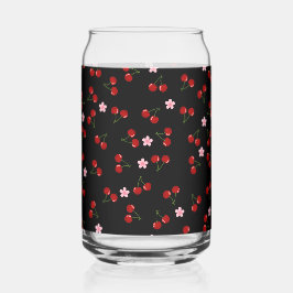 Donkere kersen blikvorm glas