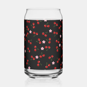 Donkere kersen blikvorm glas