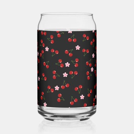 Donkere kersen blikvorm glas (Voorkant)