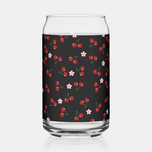 Donkere kersen blikvorm glas (Achterkant)