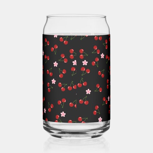 Donkere kersen blikvorm glas (Rechts)