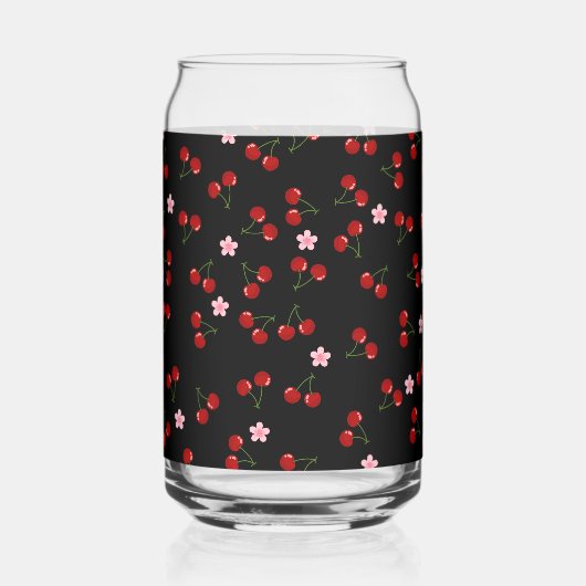 Donkere kersen blikvorm glas (Links)