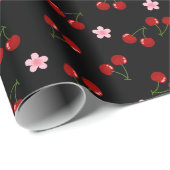 Donkere kersen cadeaupapier (Rol Hoek)
