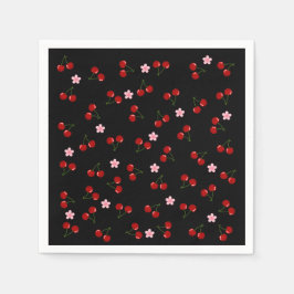 Donkere kersen servet